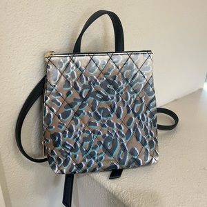 Ted Baker London Quiltoe Leopard Quilted Backpack in Olive‎ y2k backpack
